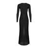 Long mesh Dress | Black - Purr Clothing - Beach Cult