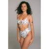 Bikini top ruched | white hoopoe