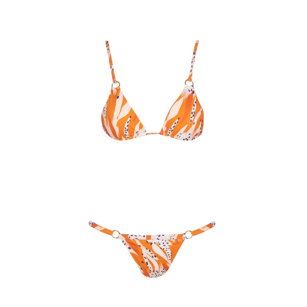 havana bikini top | abstract tiger