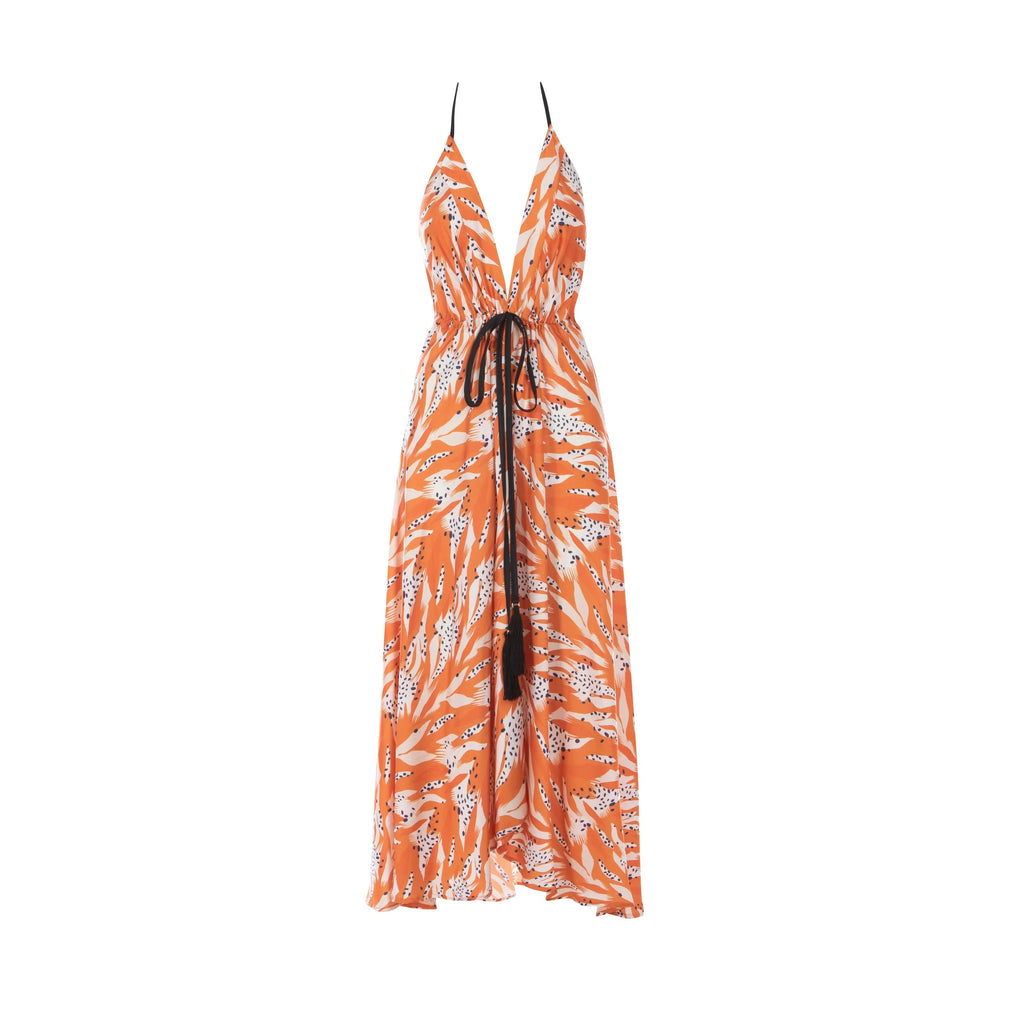 ibiza dress | abstract tiger