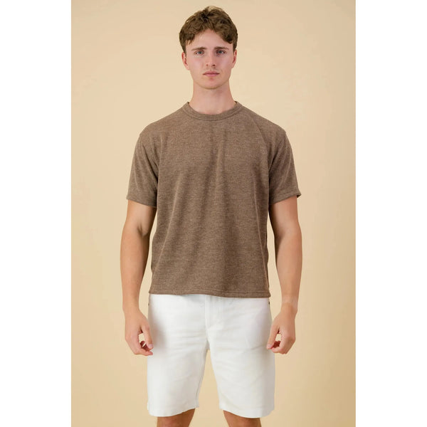 Boxy Tee Jersey FB | Rib Brown - Purr Clothing - Chaos & Calm