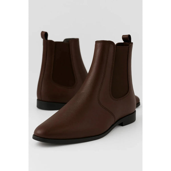 Tailor - Pointed toe Boot | Tan leather