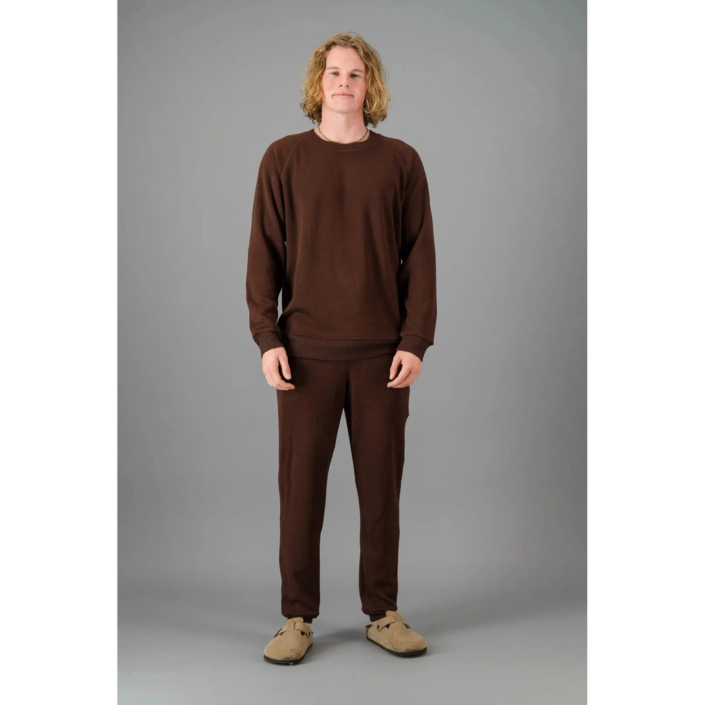 Cashmere-Feel Jogger | Choc - Purr Clothing - Chaos & Calm