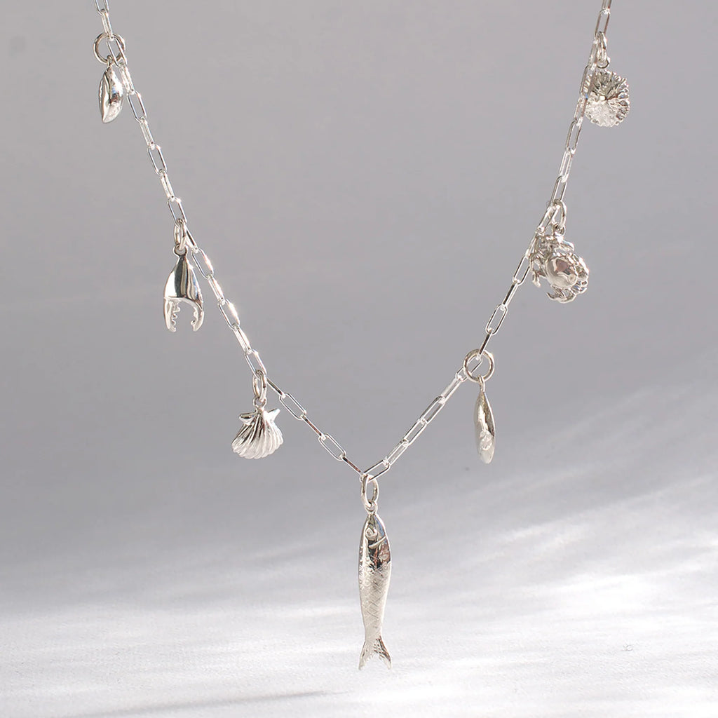 Silver Voyage Charm Necklace