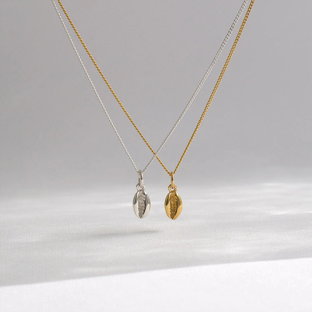 Silver Cowrie Pendant