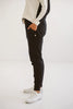 Pearl Cotton Tapered Pants | Black