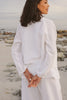 Sophia cotton relaxed Biker Jacket | white