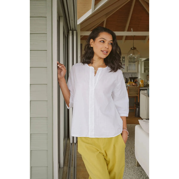 Sade Cotton Boxy Top | White - Purr Clothing - Just Cruizin