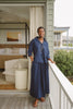 Kate Cotton 3/4 sleeve shirt | navy