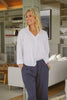 Kate Cotton 3/4 sleeve shirt | white