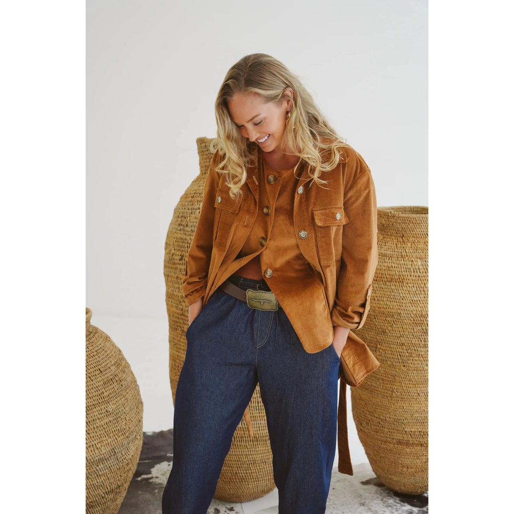 Safari  Cotton Corduroy Jacket | Pecon - Purr Clothing - Just Cruizin