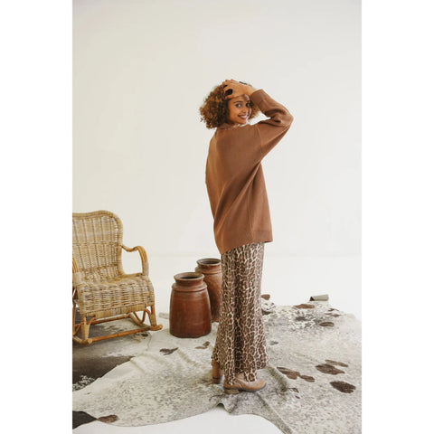 Harlow Viscose Bias Skirt | Leopard - Purr Clothing - Just Cruizin