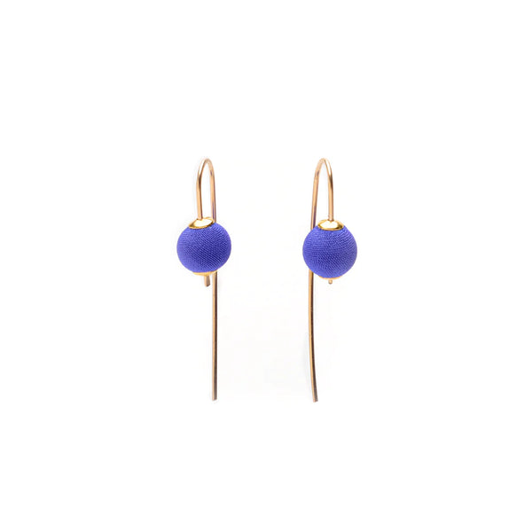 cara earrings gold | purple