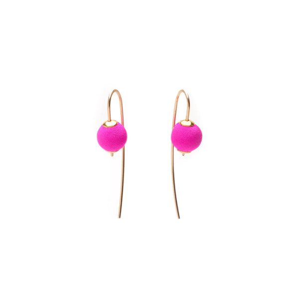 cara earrings | hot pink