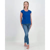 Ada Pleat Top | Sapphire