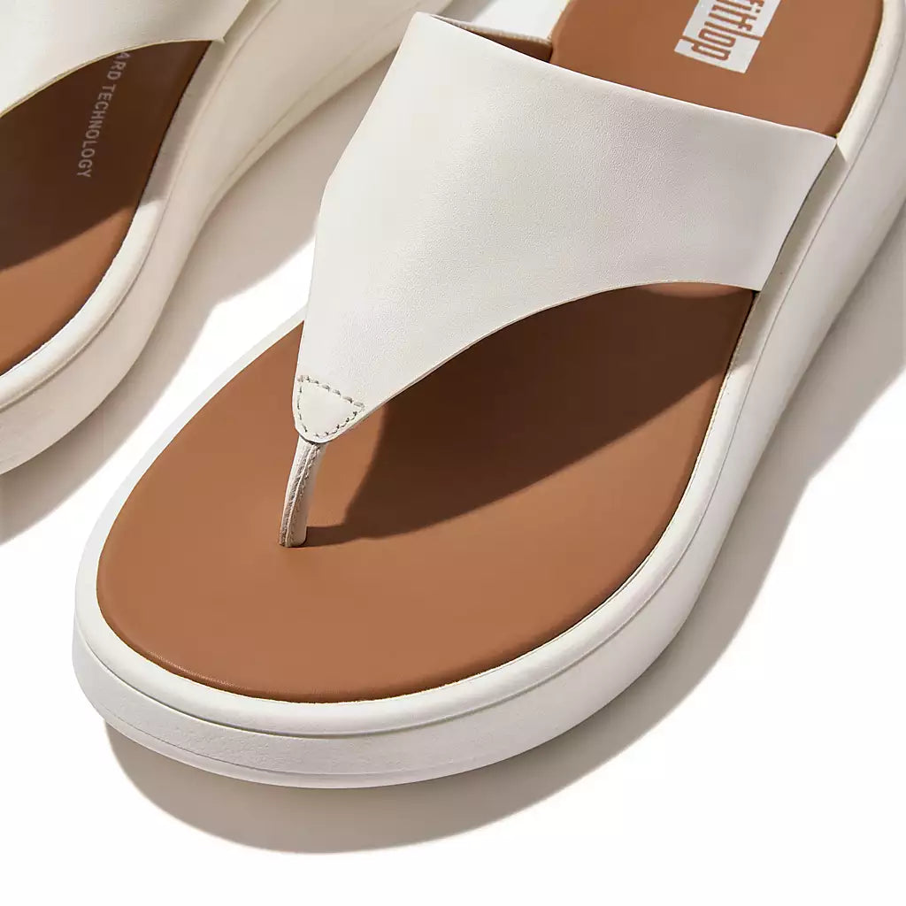 F-Mode Flatform Sandals | White