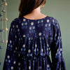 Saffron dress - Navy Ikat