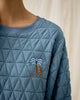 Trackie Top | Quilted Blue