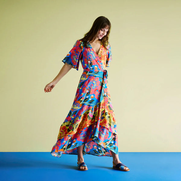 Rio Wrap Dress | Rio Floral Combo