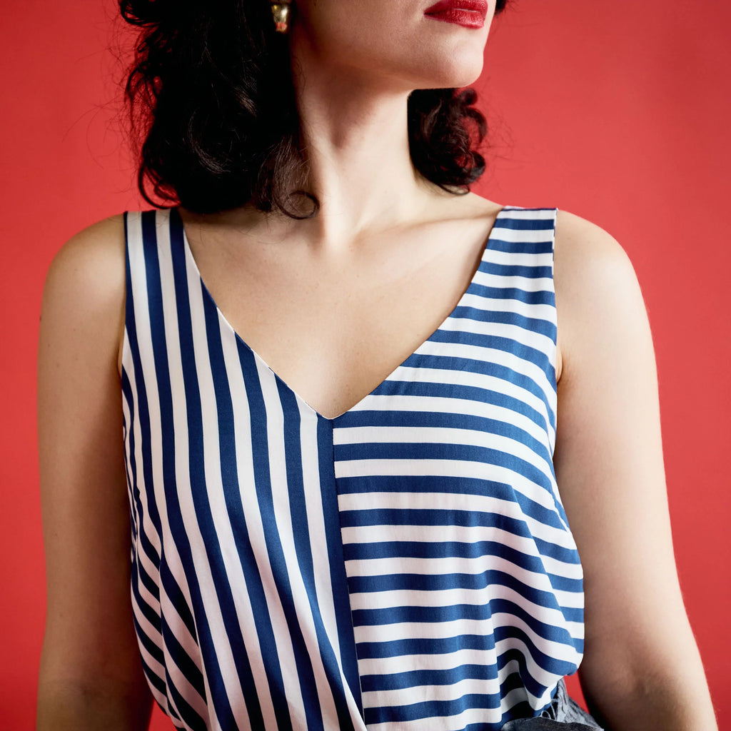 classic cami | navy stripe