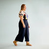 Linen culotte | dark navy