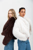 Allerga Coat Ivory Fur - Purr Clothing - Kinda
