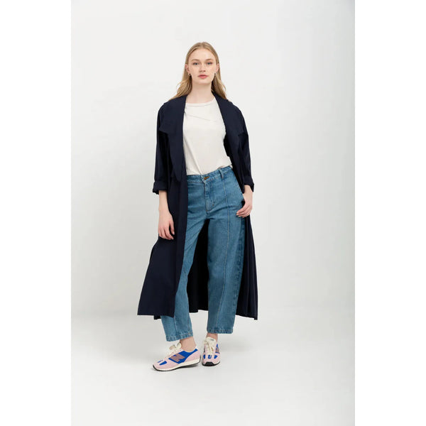 Denice Coat | Navy - Purr Clothing - Kinda