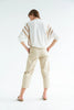 Ali Knit | Ivory Taupe Stripe