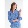 Amy blouse | Blue coral