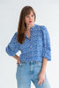 Amy blouse | Blue coral