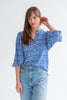 Amy blouse | Blue coral