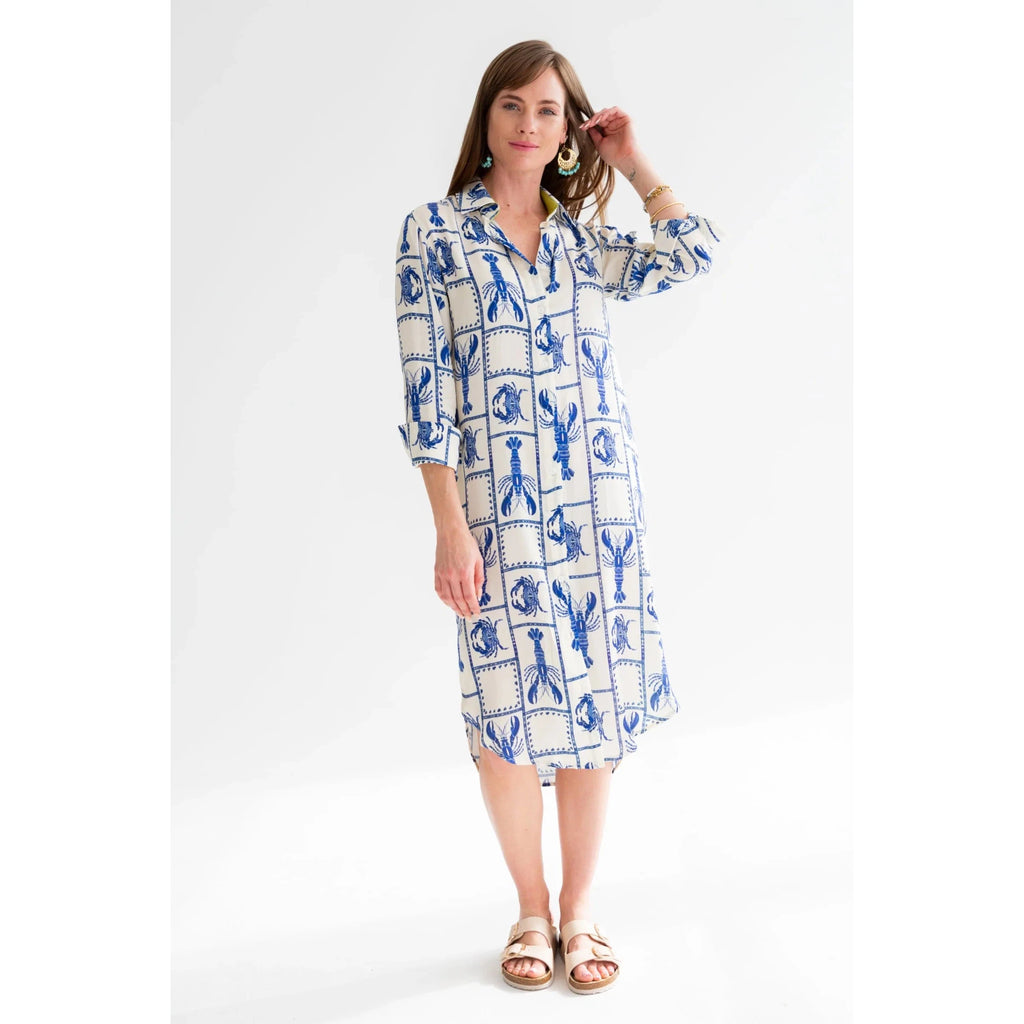 Evie dress | crayfish print