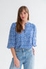 Amy blouse | Blue coral