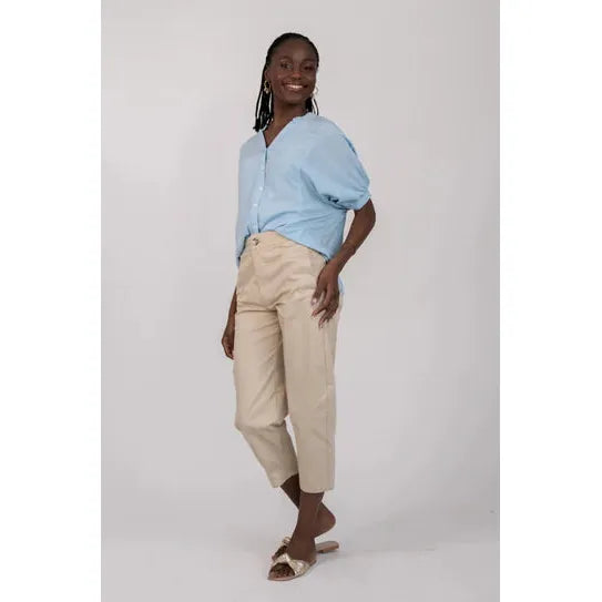 Gabi blouse | Cool blue