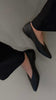 Elle - Pointed Pump | Black Leather