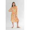 Evie Dress | Coral lime print