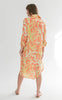 Evie Dress | Coral lime print