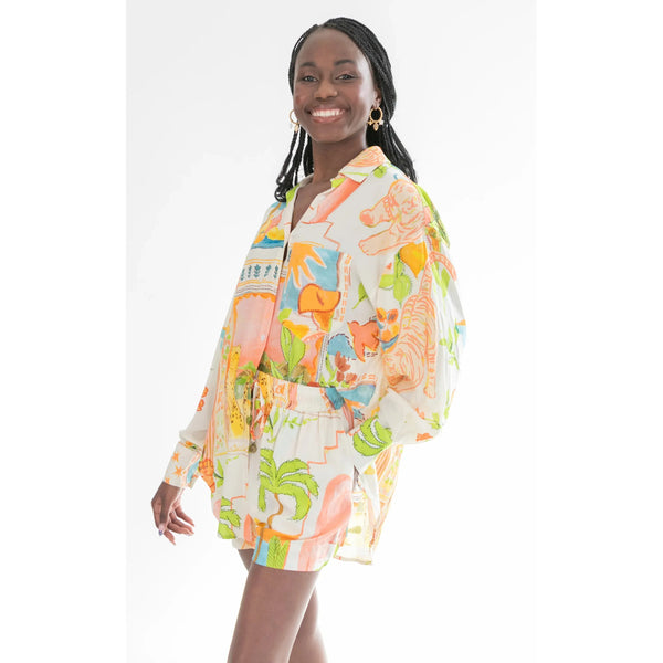 Charlotte Shirt | Pink Tiger