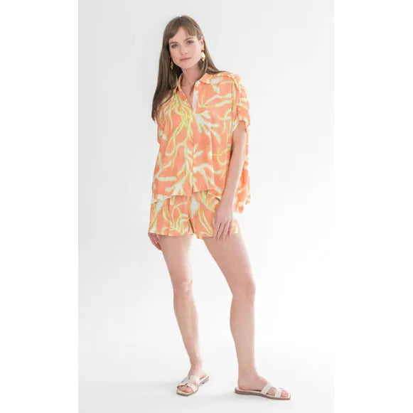 Mykonos Shorts | Lime coral.