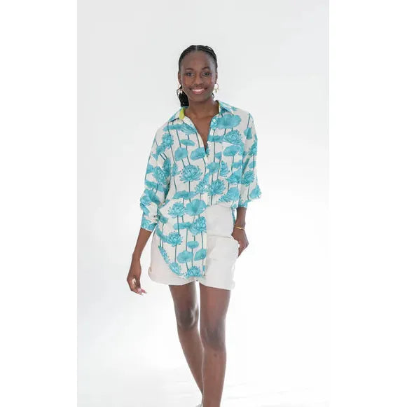 Charlotte Shirt | Blue lotus