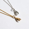 Silver Lobster claw pendant