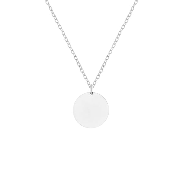 Disk Necklace | Silver