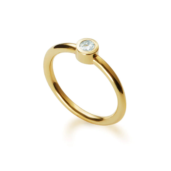 Gemstone Ring 3mm | Sky Blue