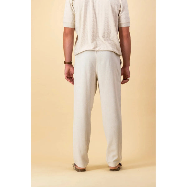 Pants Pull-On Linen Viscose | Oat Dk