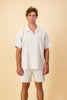 Short Sleeve Shirt Linen Viscose | Oatmeal