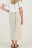 Bella linen wrap skirt |  natural