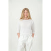 Tessa Cotton Roundneck Knit | White