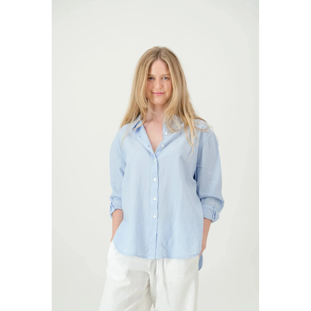 Majorca cotton shirt | lavender blue