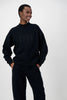 Ali Fleece Embroidered Crew Neck Top