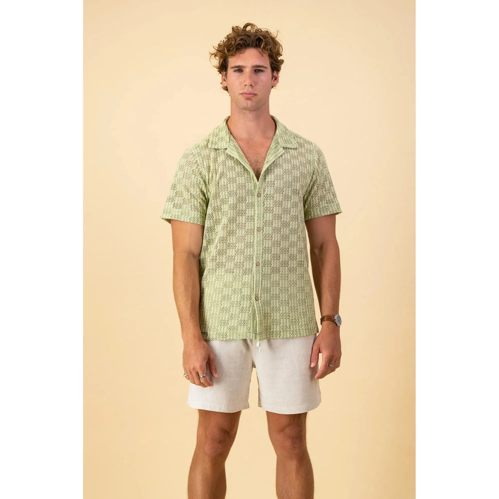 Short Sleeve Shirt Rick Rack | Green